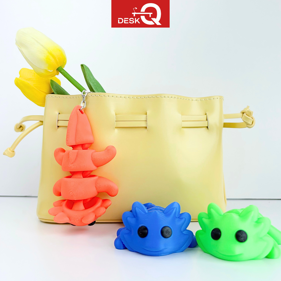 Móc Khóa Rồng Lúc Lắc Dễ Thương, Di Chuyển Khớp Gập Linh Hoạt, Flexi Keychain