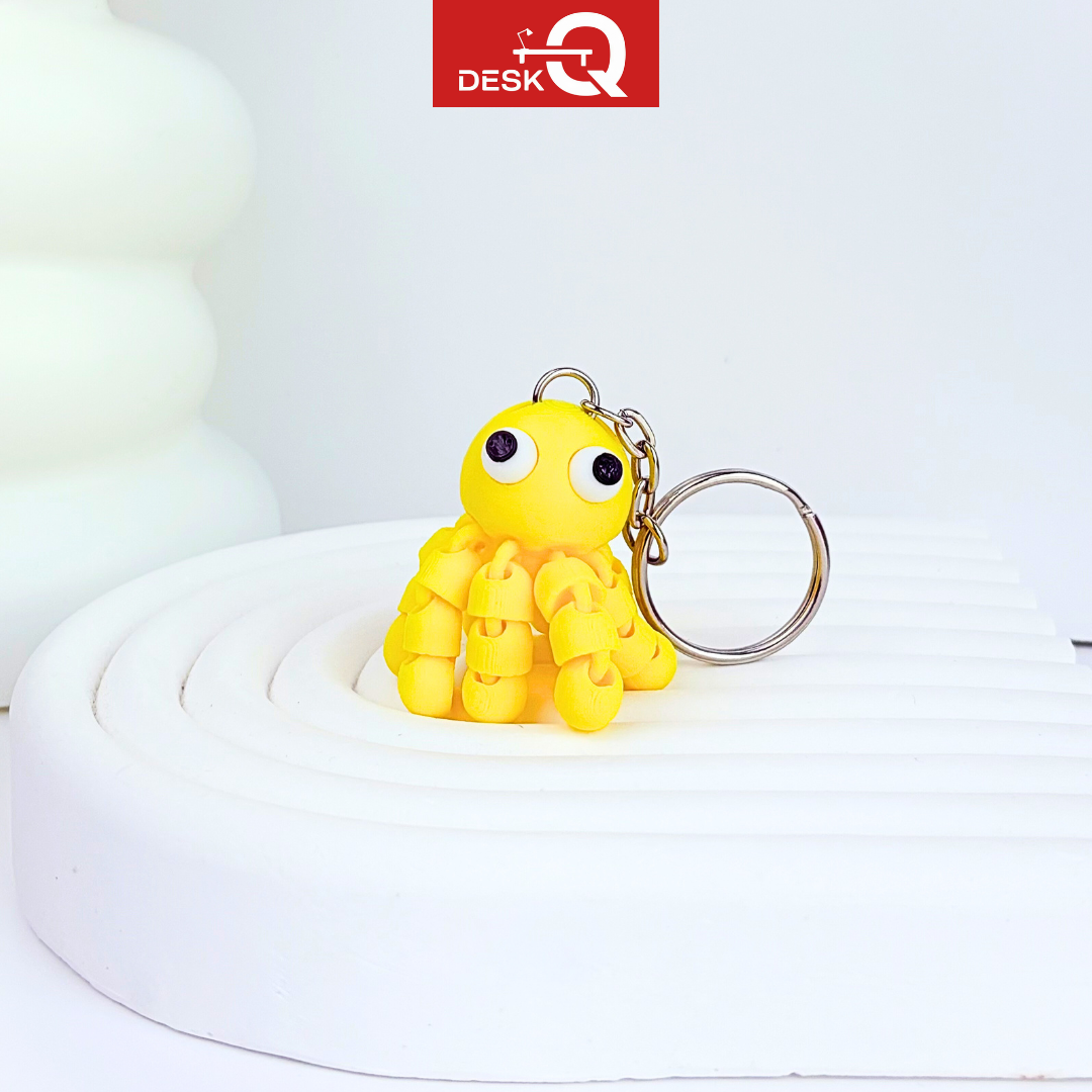 móc khóa bạch tuộc lúc lắc di chuyển linh hoạt