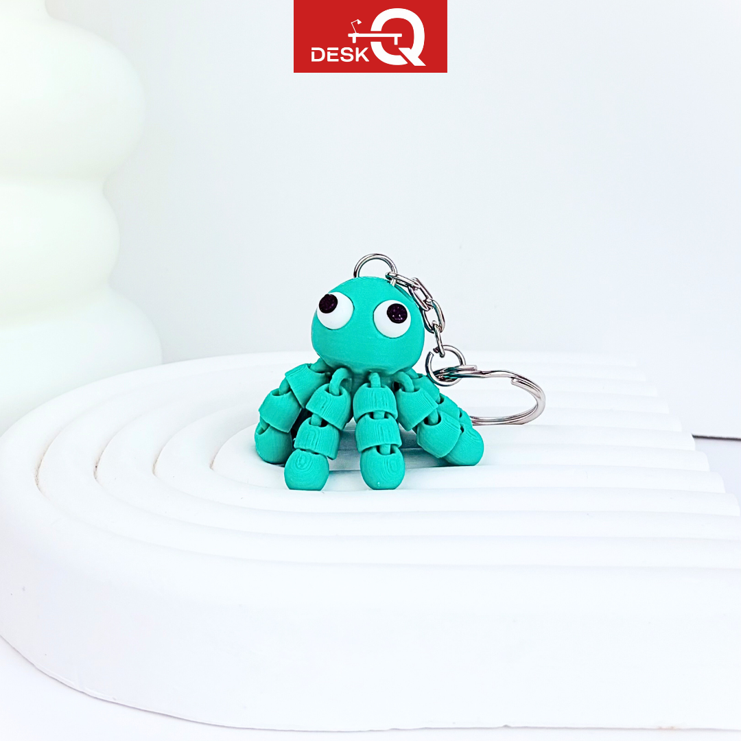 móc khóa bạch tuộc lúc lắc di chuyển linh hoạt