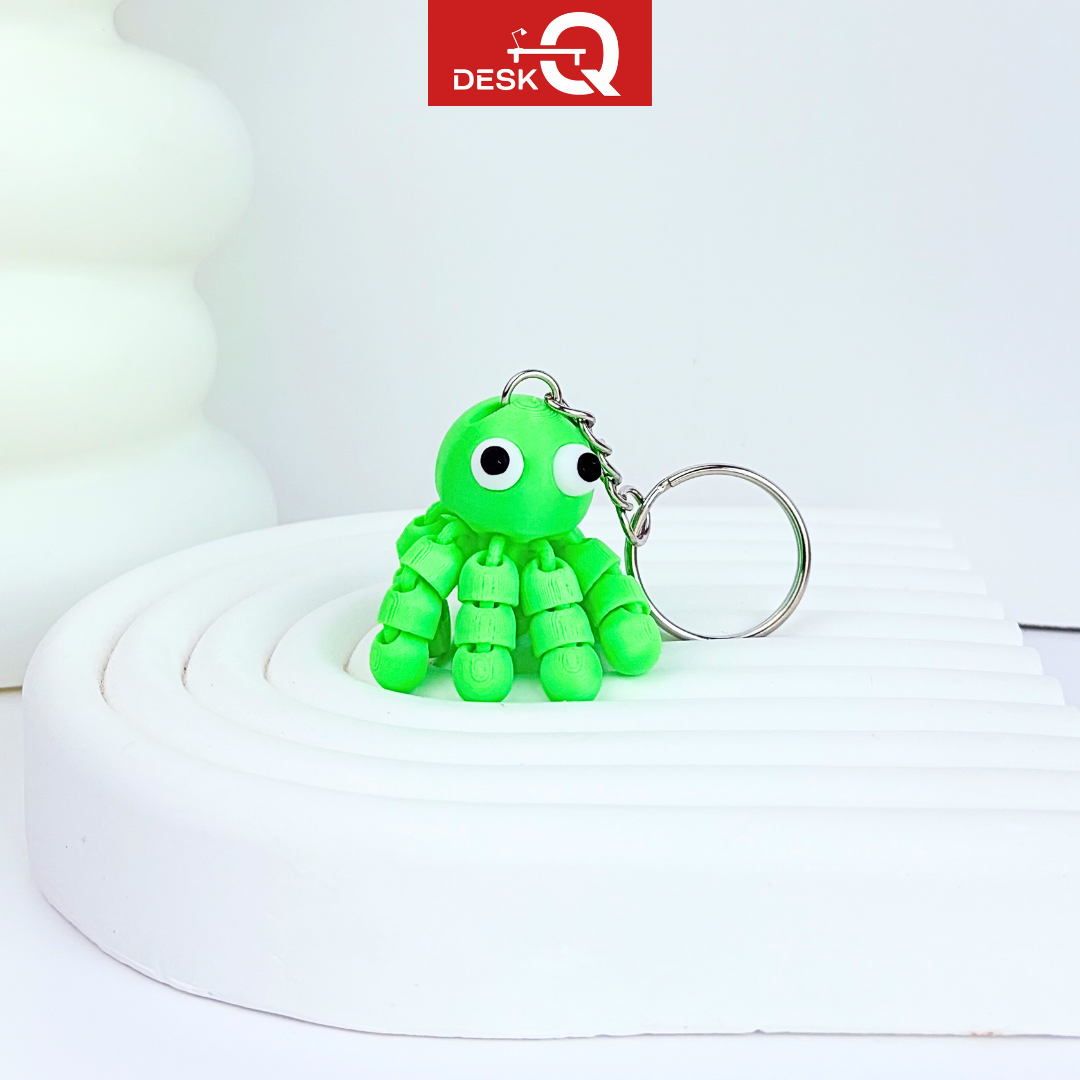 móc khóa bạch tuộc lúc lắc di chuyển linh hoạt