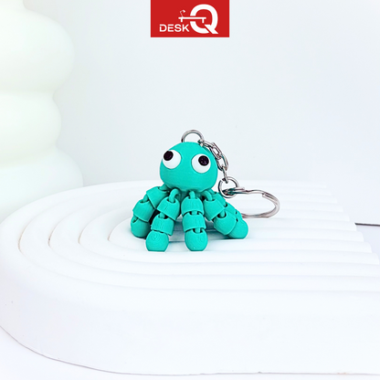 móc khóa bạch tuộc lúc lắc di chuyển linh hoạt